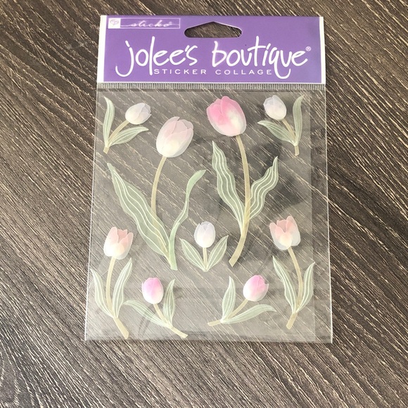 ❤️$6 NWT Jolee's Boutique Tulip Sticker Collage - Picture 1 of 4
